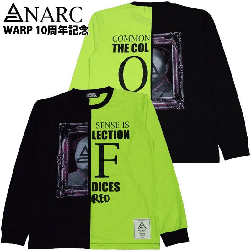 ANARC WARP別注 SEPARATE LONG SLEEVE(BLACK/GREEN)