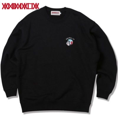 アニマリア ANIMALIA CREW NECK SWEAT-CHESSY RIDER-(BLACK)