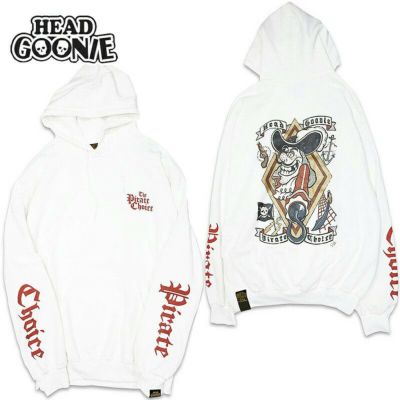 ヘッドグーニー HEADGOONIE PIRATECHOICE HOODY SWEAT(WHITE) |  大阪心斎橋アメリカ村のセレクトショップWARP(ワープ)の公式オンラインストア！