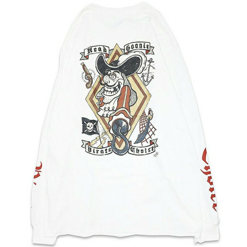 ヘッドグーニー HEADGOONIE PIRATECHOICE LONGSLEEVE T-shirts(WHITE) |  大阪心斎橋アメリカ村のセレクトショップWARP(ワープ)の公式オンラインストア！