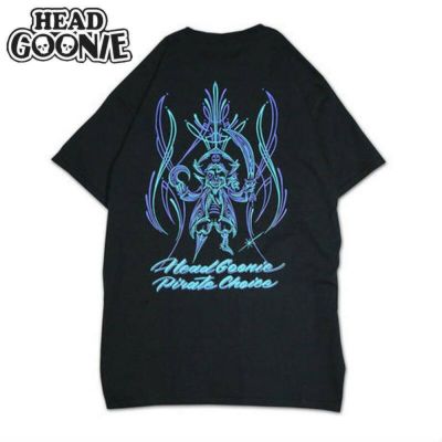 ヘッドグーニー HEADGOONIE PIRATE PINSTRIPE T-shirts(BLACK) |  大阪心斎橋アメリカ村のセレクトショップWARP(ワープ)の公式オンラインストア！