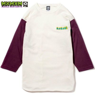 マジカルモッシュミスフィッツ MAGICAL MOSH MISFITS MxMxM BB 3/4 TEE(BURGUNDY)