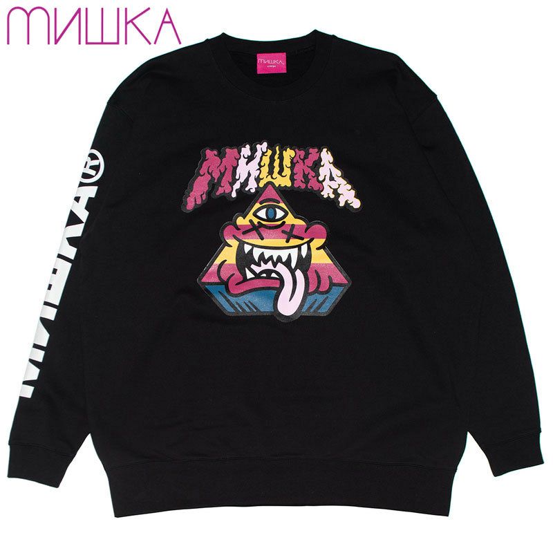 US】ミシカ MISHKA FADE AWAY CREWNECK SWEAT(BLACK) | 大阪心斎橋 