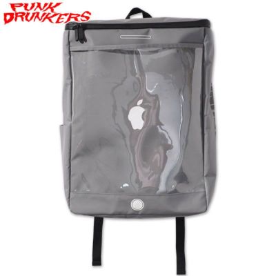 パンクドランカーズ PUNK DRUNKERS アイツップルスクエアバックパック(GRAY)