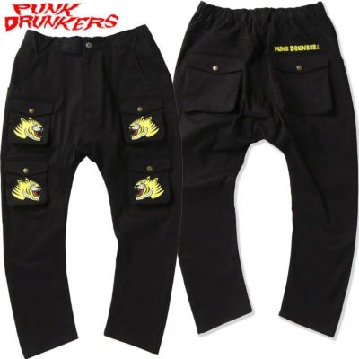 パンクドランカーズ PUNK DRUNKERS 寅ブッシュパンツ(BLACK)