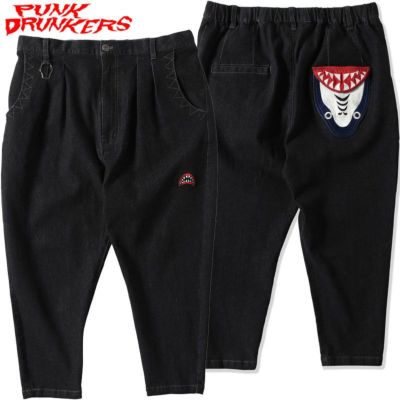PUNK DRUNKERS - WバーガーとWポケットのセットのデニムパンツ
