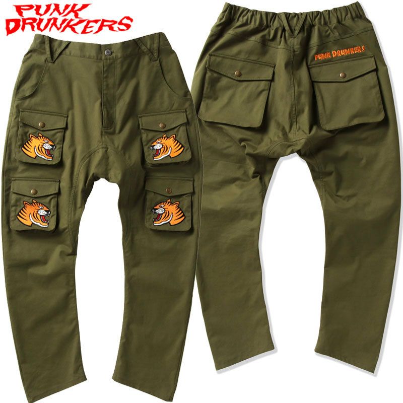 パンクドランカーズ PUNK DRUNKERS 寅ブッシュパンツ(KHAKI) |  大阪心斎橋アメリカ村のセレクトショップWARP(ワープ)の公式オンラインストア！