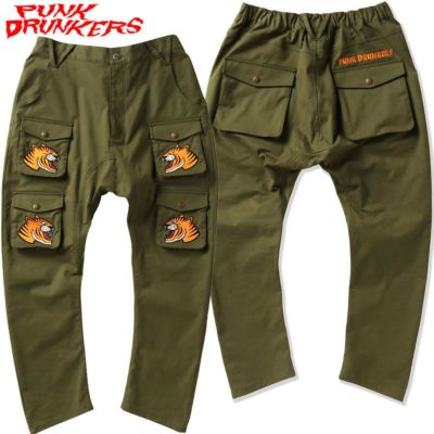 パンクドランカーズ PUNK DRUNKERS 寅ブッシュパンツ(KHAKI)