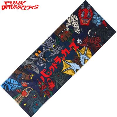 パンクドランカーズ PUNK DRUNKERS PDS x 円谷プロ ウルトラ怪獣大集合タオル(NAVY)