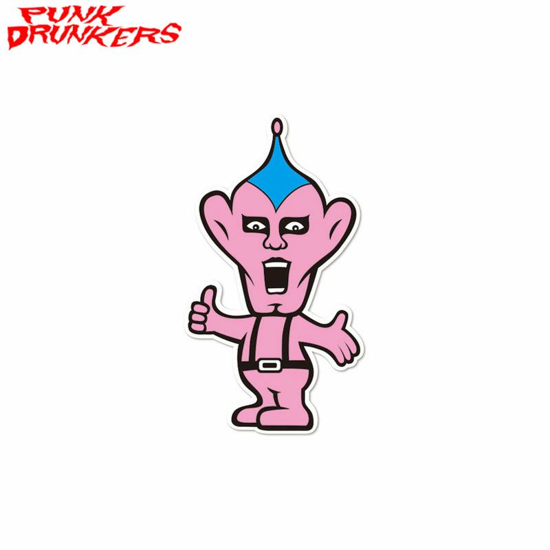【予約受付】パンクドランカーズPUNKDRUNKERSステッカー/アーポくん(ピンクPINK)PUNKDRUNKERSステッカーパンクドランカーズステッカーシール