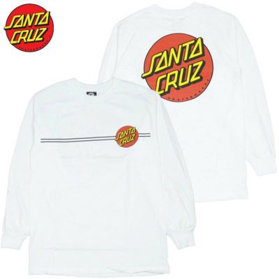 サンタクルーズ SANTA CRUZ CLASSIC DOT LONGSLEEVE TEE(WHITE)