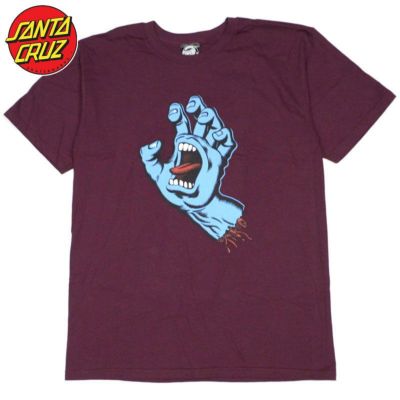 サンタクルーズ SANTA CRUZ SCREAMING HAND PREMIUM TEE(BURGUNDY)