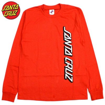 サンタクルーズ SANTA CRUZ VERTICAL STRIP LONGSLEEVE TEE(RED)