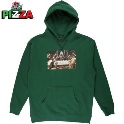ピザスケートボード PIZZA SKATEBOARDS LAST SUPPER HOODIE(ALPINE GREEN)