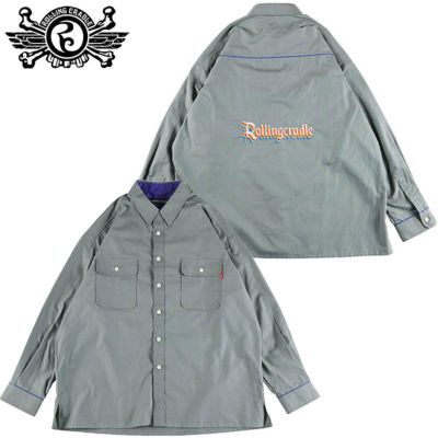 ローリングクレイドル ROLLING CRADLE RIP-STOP SHIRT(GRAY)