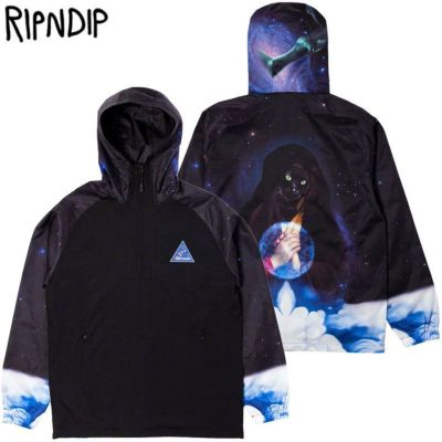 リップンディップ RIPNDIP GALAXY GYPSY ANORAK(BLACK)