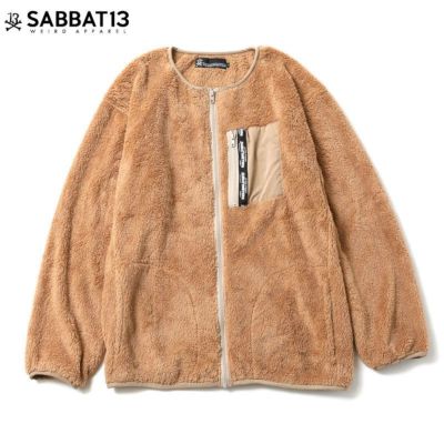 サバトサーティーン SABBAT13 BRUTE BOA ZIP JKT(BEIGE)