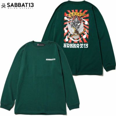 サバトサーティーン SABBAT13 DEATH HAWK L/S T(A.GREEN)