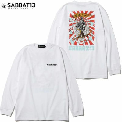 サバトサーティーン SABBAT13 DEATH HAWK L/S T(WHITE)
