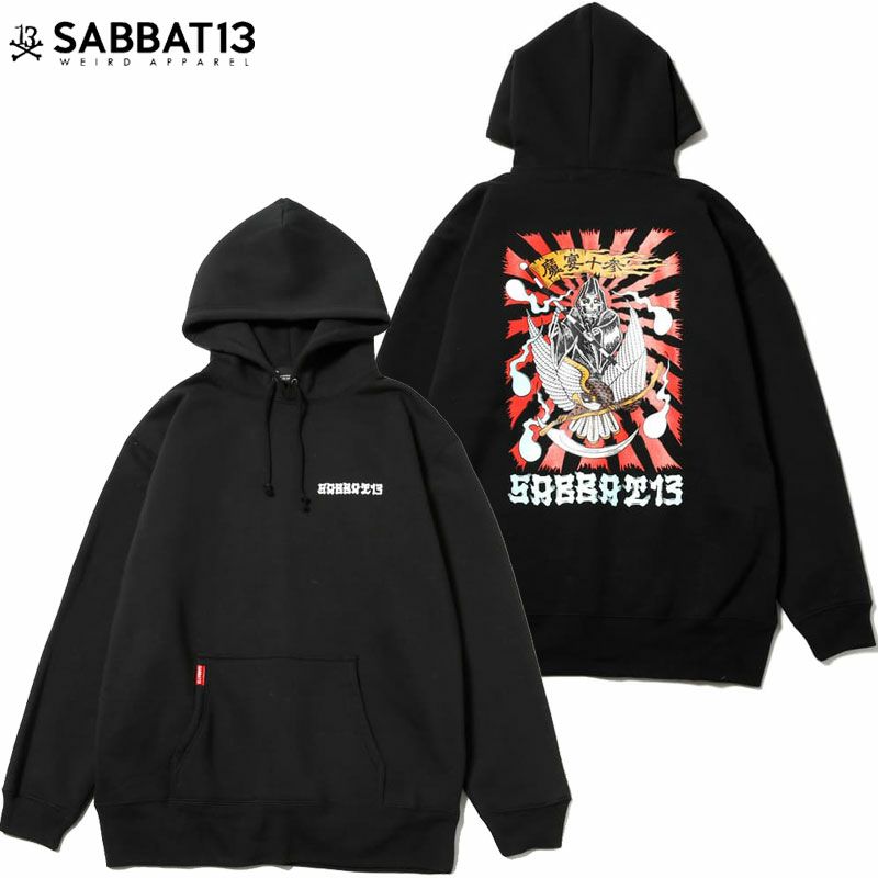 サバトサーティーン SABBAT13 DEATH HAWK HOODIE(ASH) | 大阪心斎橋
