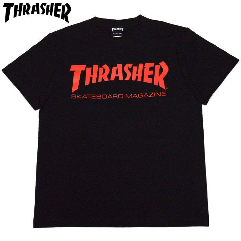 スラッシャー THRASHER MAG LOGO.TEE(BLACK/RED) | 大阪心斎橋