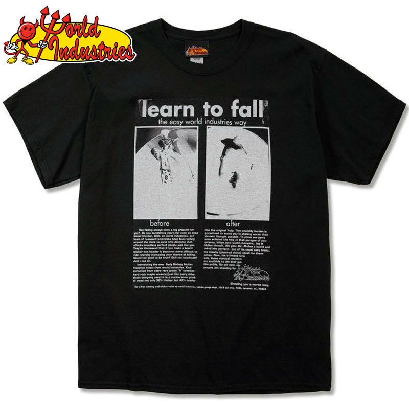 ワールドインダストリーズ WORLD INDUSTRIES LEARN TO FALL PHOTO TEE