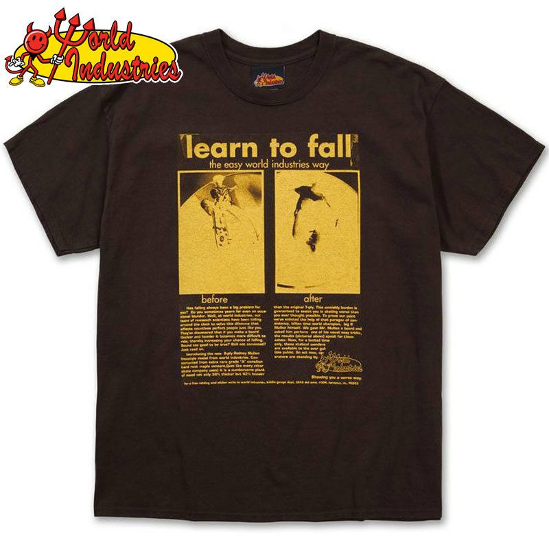 ワールドインダストリーズ WORLD INDUSTRIES LEARN TO FALL PHOTO TEE