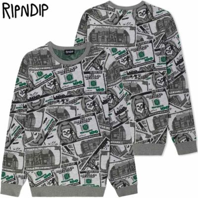 リップンディップ RIPNDIP MONEYBAG KNIT SWEATER(MULTI)