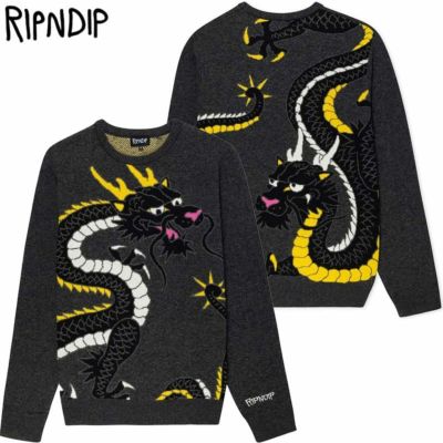 リップンディップ RIPNDIP RYU KNIT SWEATER(BLACK)