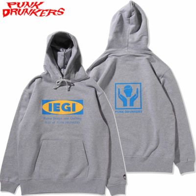 パンクドランカーズ PUNK DRUNKERS IEGIパーカ(M.GRAY)