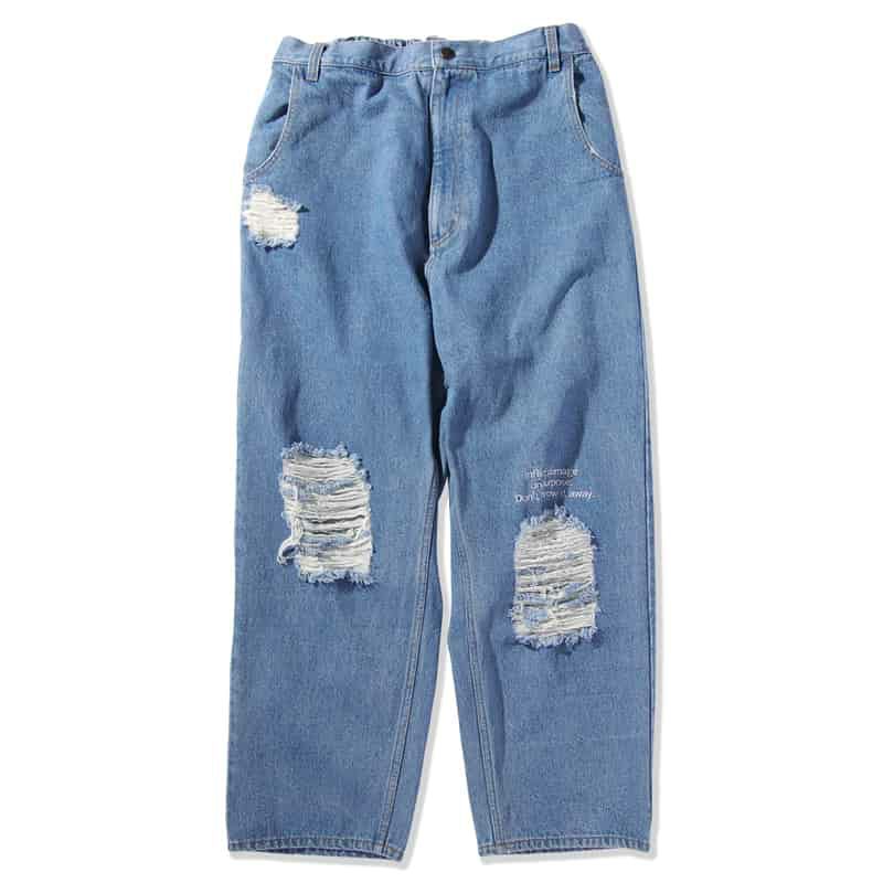 PUNK DRUNKERS×バイオハザード ダメージデニムパンツ PUNK DRUNKERS×バイオハザード ダメージデニムパンツ PUNK