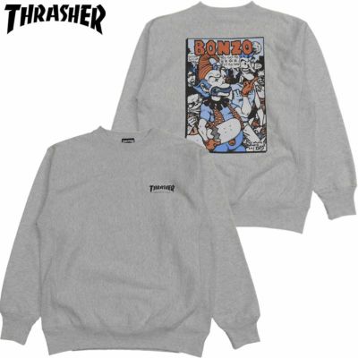 スラッシャー THRASHER BONZO CREW SWEAT(ASH)