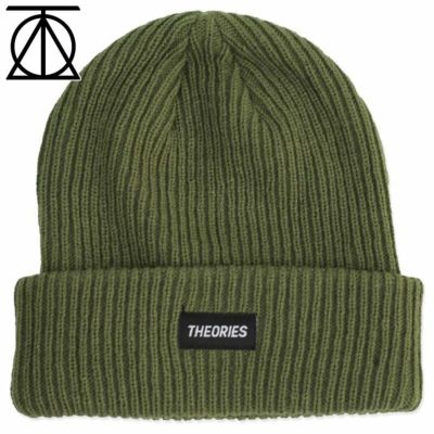 セオリーズ THEORIES LABEL BEANIE(SAGE)