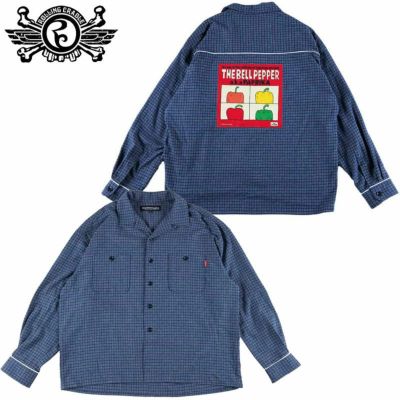 ローリングクレイドル ROLLING CRADLE PAJAMAS CHECK SHIRT(NAVY)