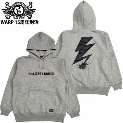 ローリングクレイドル ROLLING CRADLE RC LOGO HOODIE -WARP LIMITED-(GRAY)