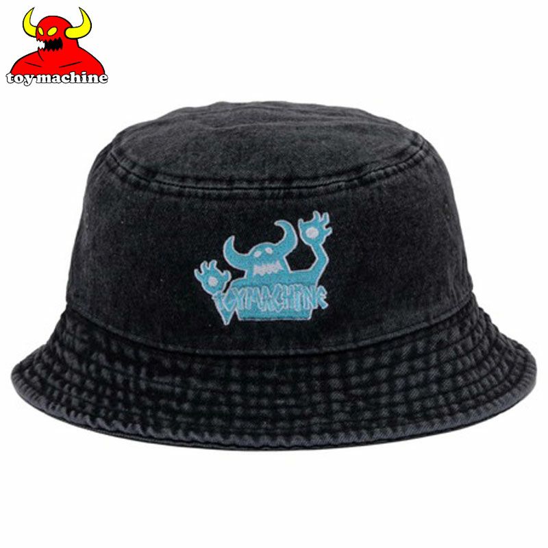 トイマシーン TOY MACHINE OG MONSTER DENIM BUCKET HAT(BLACK) | 大阪