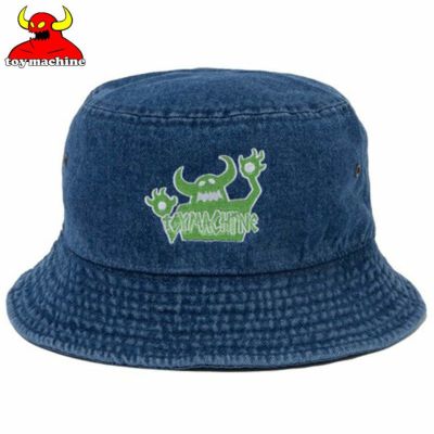 トイマシーン TOY MACHINE OG MONSTER DENIM BUCKET HAT(BLACK) | 大阪