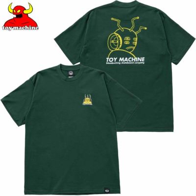 トイマシーン TOY MACHINE HEAVY WEIGHT TRANSMISSIONATOR EMBROIDERY SS TEE(F.GREEN)