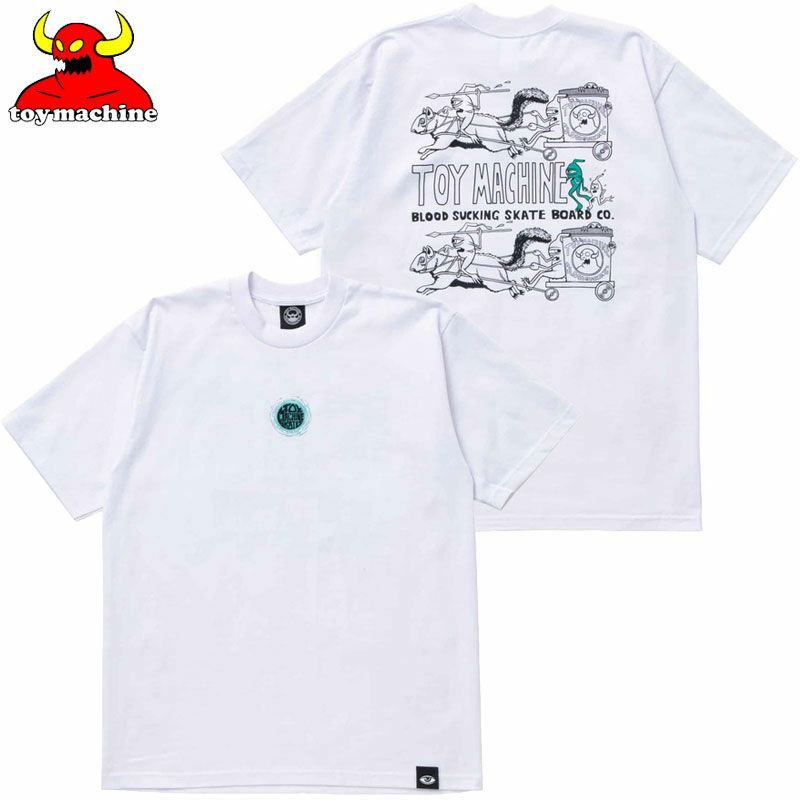 TOYMACHINE SS TEE size L ホワイト - スケートボード