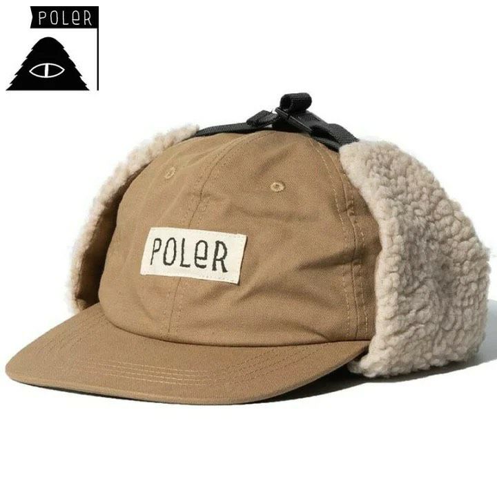 POLER COTTON BOA FLAP CAP(KHAKI)