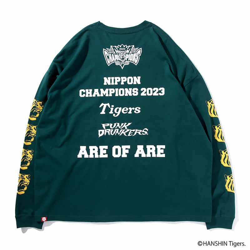 【予約受付】パンクドランカーズPUNKDRUNKERSPDSx阪神タイガース2023AREOFAREロンTEE(グリーンB.GREEN)パンクドランカーズロングTシャツPUNKDRUNKERSロングTシャツパンクドランカーズロンティーPUNKDRUNKERSロンティーロンT阪神タイガースコラボ野球