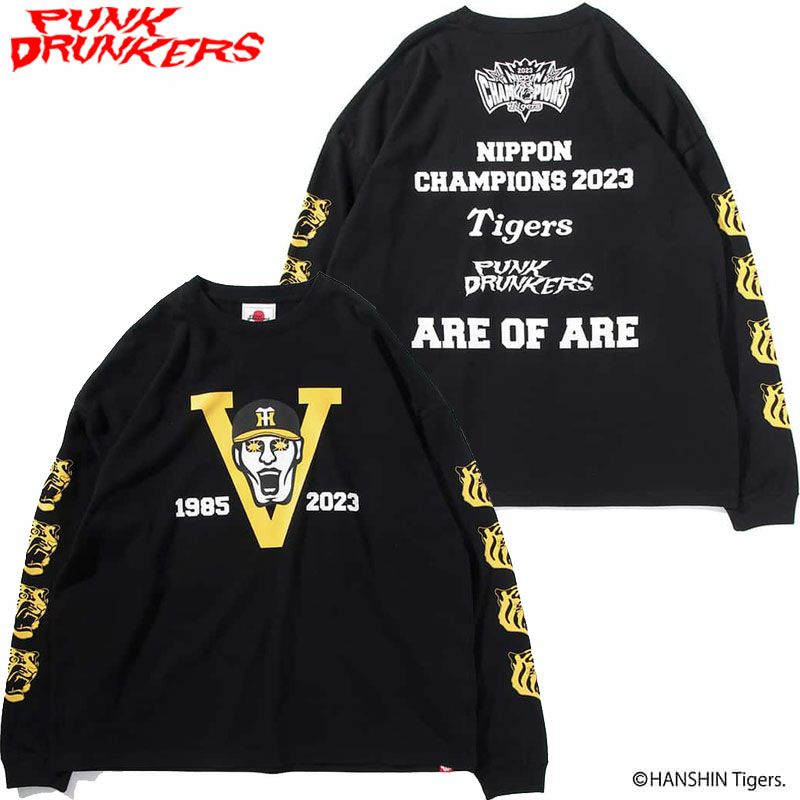 パンクドランカーズ PUNK DRUNKERS PDSx阪神タイガース 2023ARE OF ARE ロンTEE(BLACK) | WARP WEB  SHOP