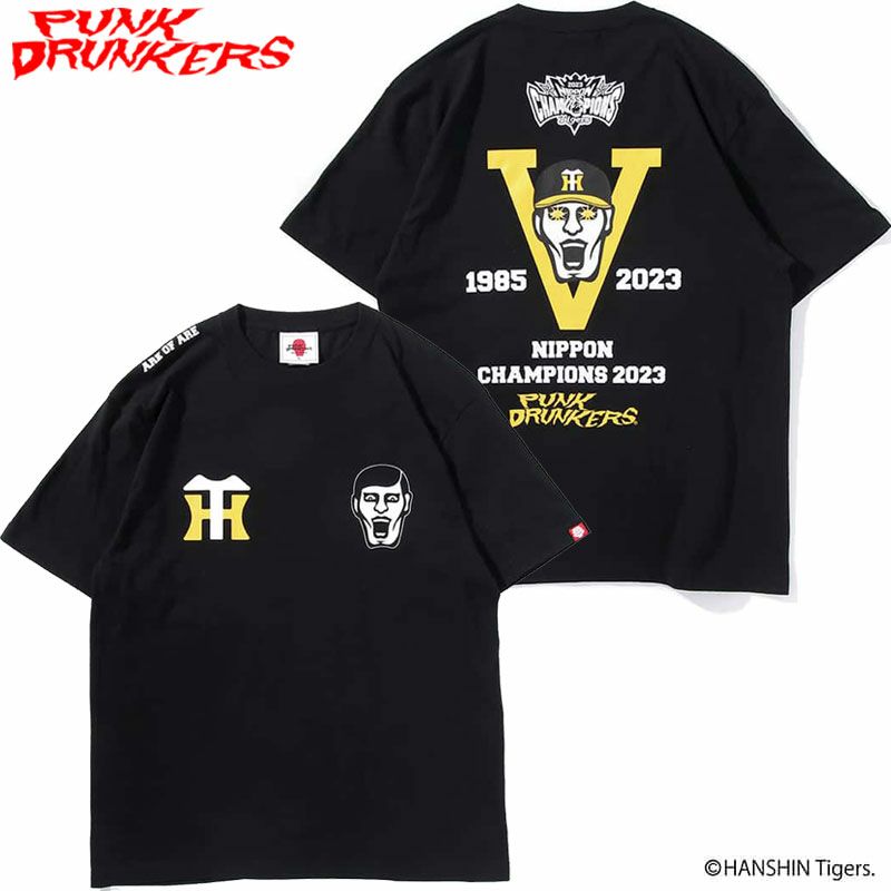 【予約受付】パンクドランカーズPUNKDRUNKERSPDSx阪神タイガース2023AREOFARE.TEE(ブラック黒BLACK)パンクドランカーズTシャツPUNKDRUNKERSTシャツパンクドランカーズティーシャツPUNKDRUNKERSティーシャツ阪神タイガースコラボ野球