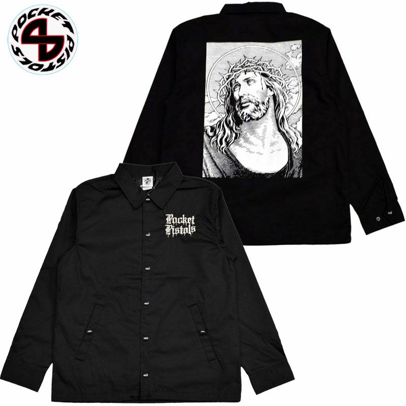 CHRIST MONO NYLON COACH JACKET(BLACK)