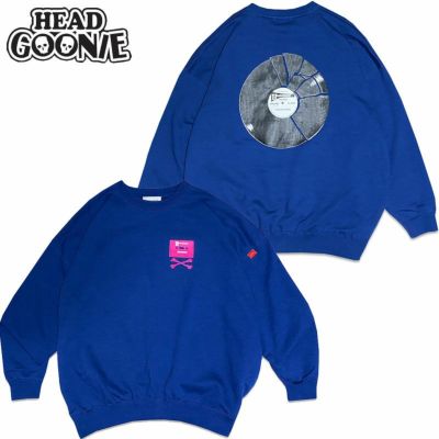 ヘッドグーニー HEADGOONIE HANG THE DJ BIG CREWNECK SWEAT(BLUE)