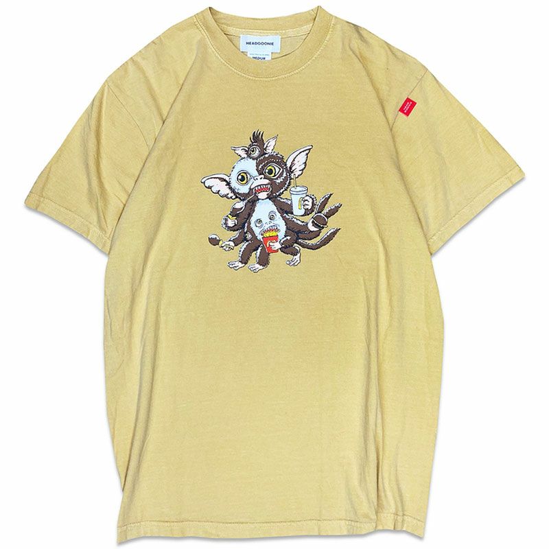 ヘッドグーニー HEADGOONIE MUNCH GIZMO GARMENT-DYE Tshirts(MUSTARD) |  大阪心斎橋アメリカ村のセレクトショップWARP(ワープ)の公式オンラインストア！