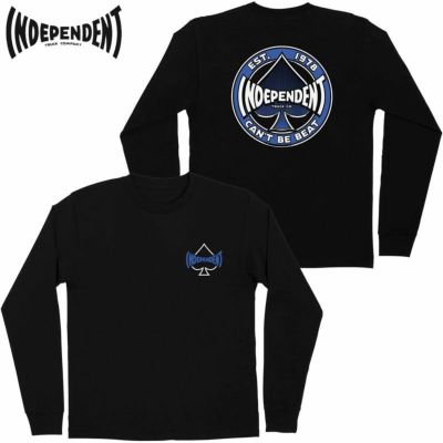 インディペンデント INDEPENDENT CANT BE BEAT L/S REGULAR T-SHIRT(BLACK)