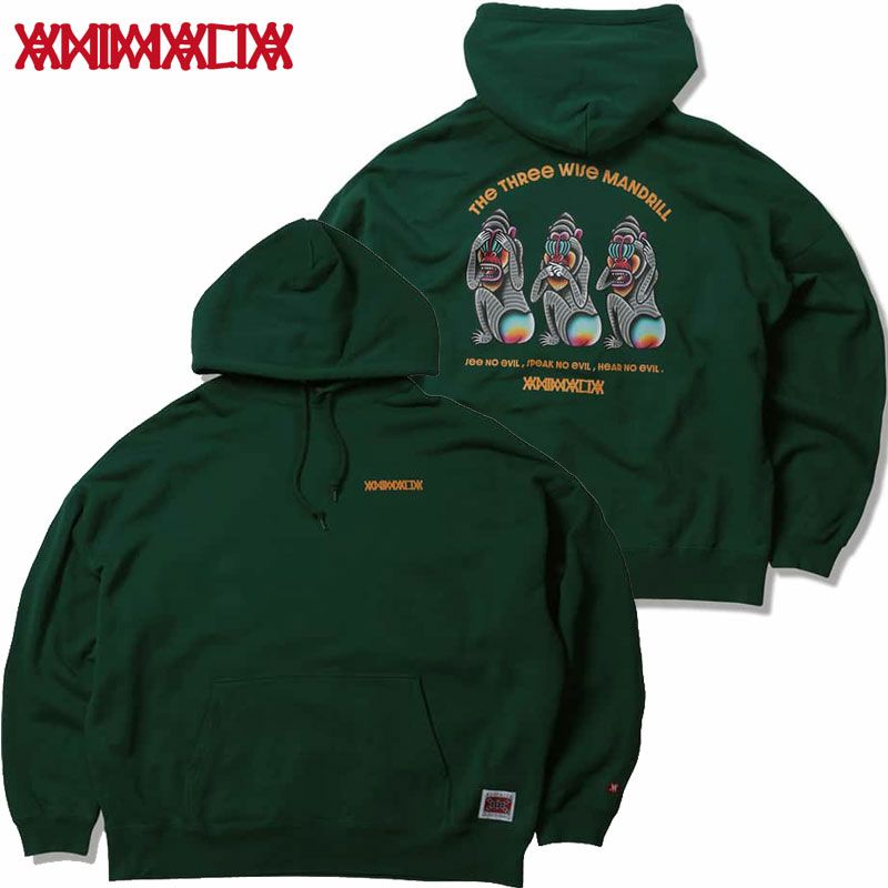 アニマリア ANIMALIA BIG SILHOUETTE P/O HOODIE - THE THREE WISE