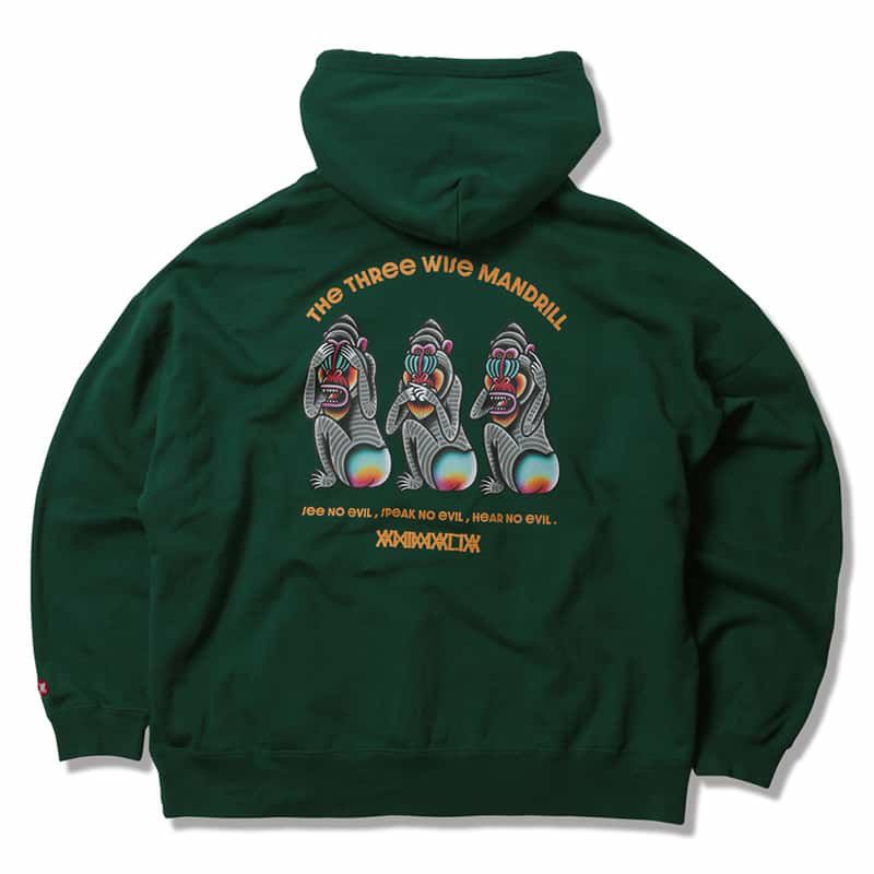 アニマリア ANIMALIA BIG SILHOUETTE P/O HOODIE - THE THREE WISE