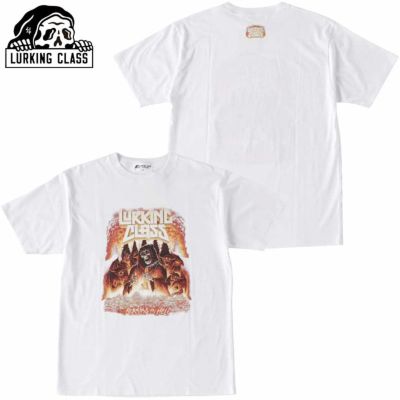 ラーキングクラス LURKING CLASS BURNING TEE(WHITE)